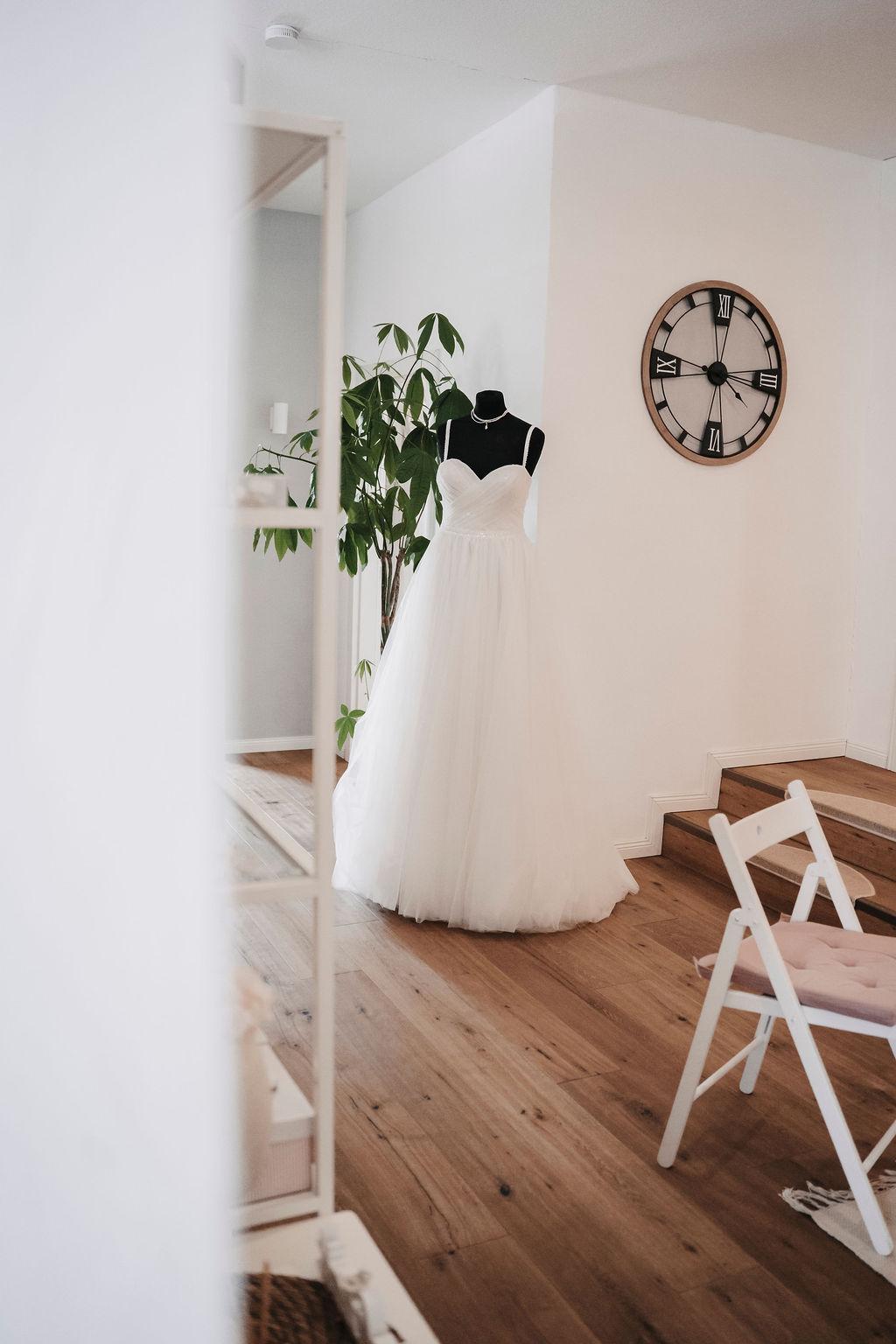 Brautkleid mit Tüll